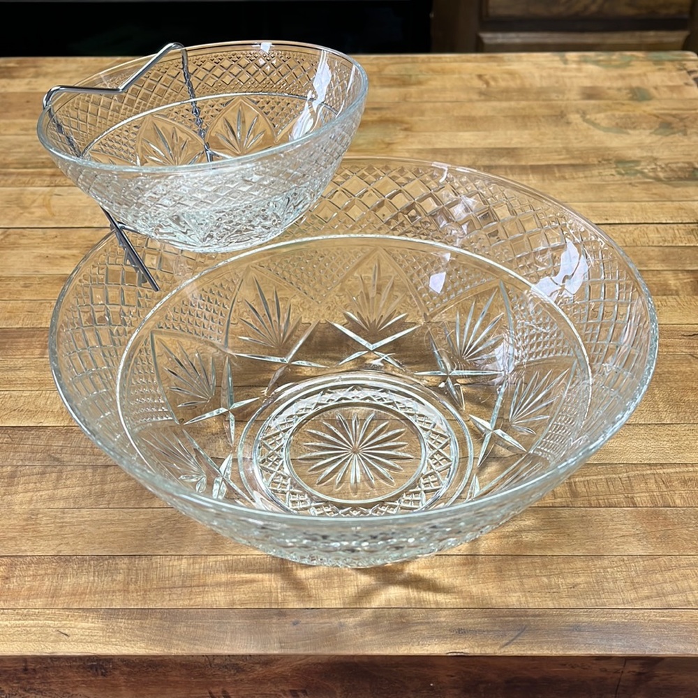 Vintage Luminarc Crystal Chip n Dip